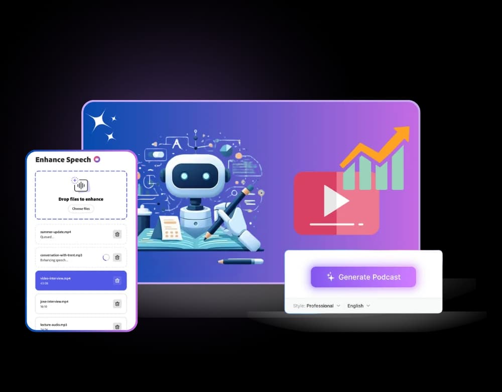 AI YouTube Tools workflow turning one video idea into a script, title, thumbnail concept, and voiceover