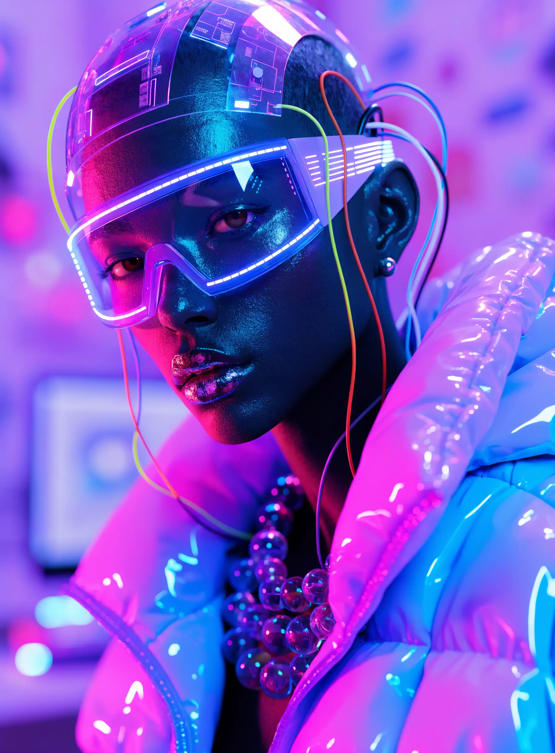 AI-generated Neon style visual